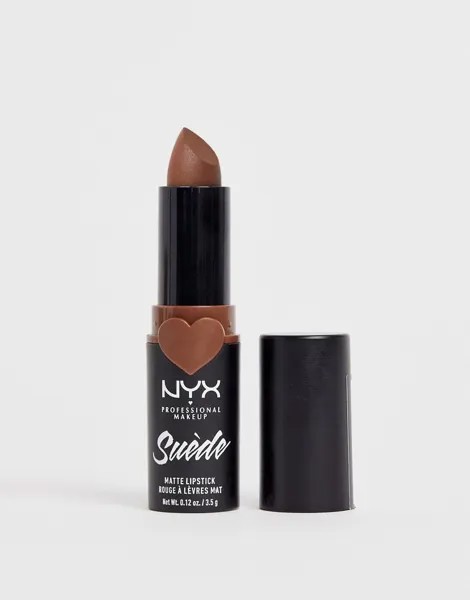 Матовая губная помада NYX Professional Makeup - Suede (Downtown Beauty)-Красный