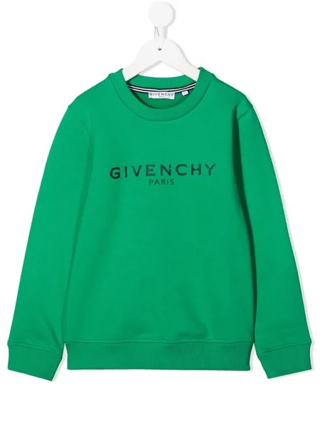 Givenchy Kids футболка с круглым вырезом и логотипом