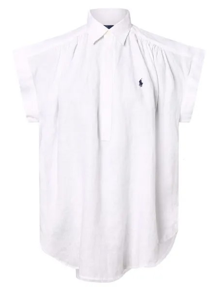 Льняная блузка Polo Ralph Lauren, белый