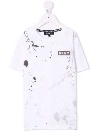 Dkny Kids футболка с эффектом разбрызганной краски