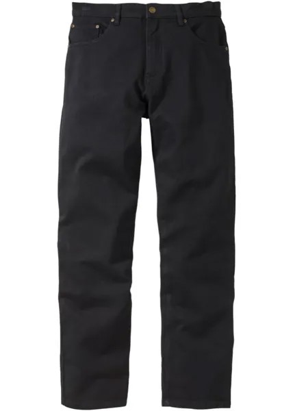 Прямые эластичные джинсы классического кроя John Baner Jeanswear, черный