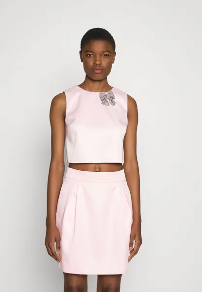 Блузка kate spade new york УКРАШЕННЫЙ БАНТ, цвет impatiens pink