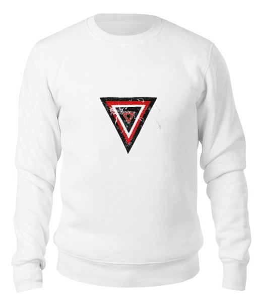 Свитшот унисекс Printio Tothestars distressed valkrys womens белый 2XL