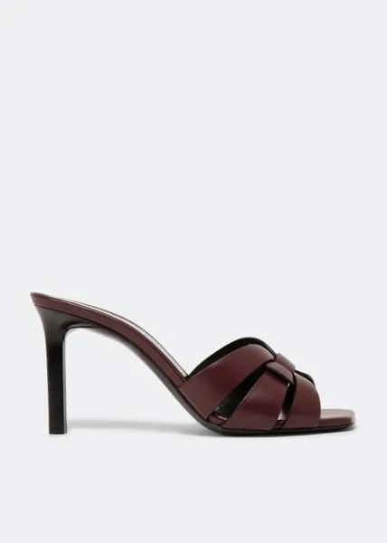 Мюли SAINT LAURENT Exclusive Tribute mules, бордовый