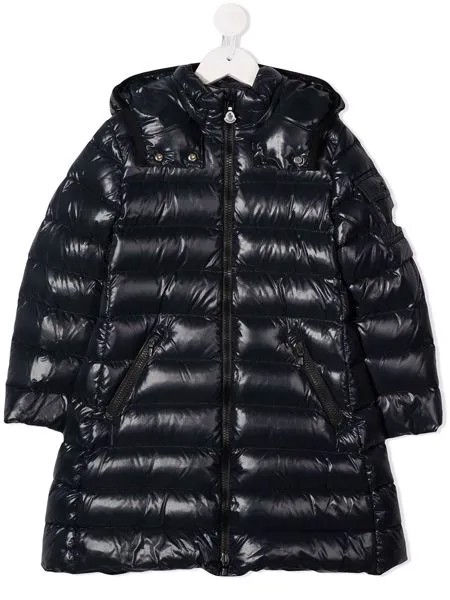 Moncler Enfant длинный пуховик