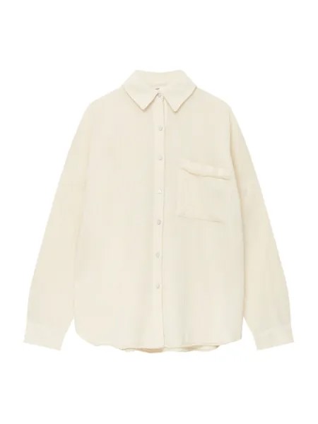 Блуза Pull&Bear, кремовый
