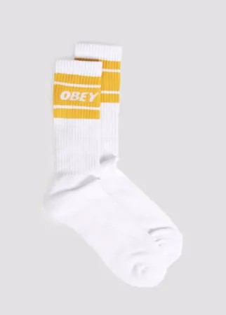 Носки OBEY Cooper Ii Socks WHITE / OLD GOLD 2021