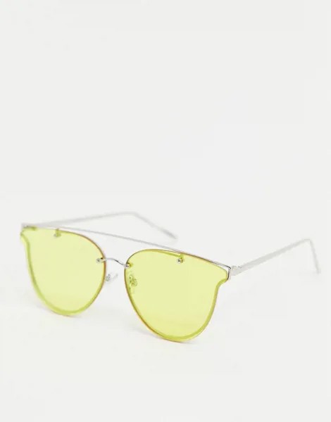 Солнцезащитные очки-авиаторы с желтыми стеклами Jeepers Peepers-Желтый