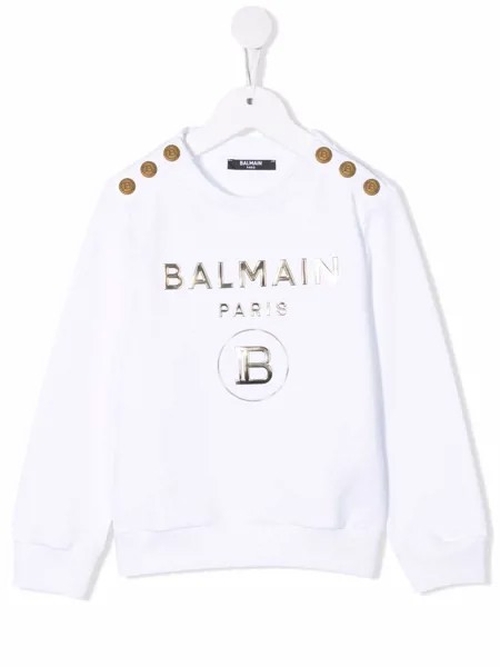 Balmain Kids толстовка с логотипом