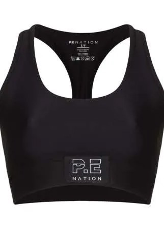 P.E Nation спортивный бюстгальтер с нашивкой-логотипом