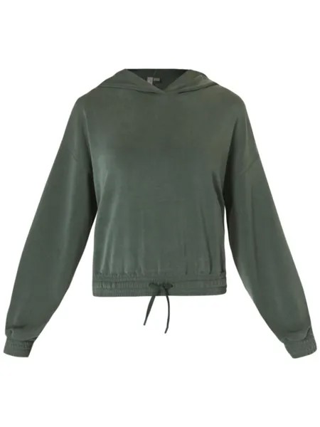 Sweaty Betty укороченная толстовка с капюшоном Sand Washed, зеленый