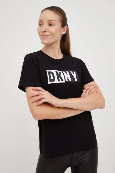 Прекрасная футболка DKNY, черный