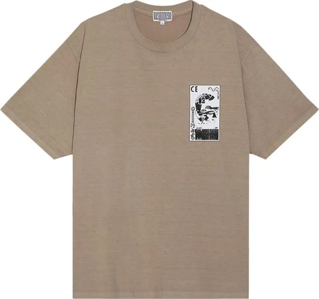 Футболка Cav Empt Overdye MD Purple Cloud T-Shirt 'Beige', кремовый