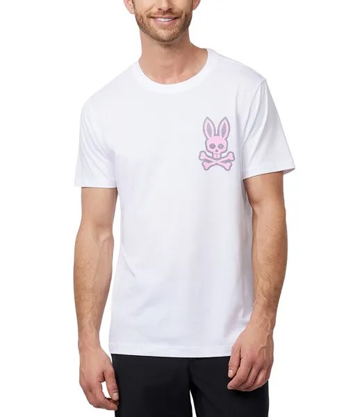 Футболка с коротким рукавом Psycho Bunny Lancaster Cross, белый