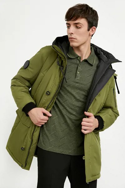 Куртка мужская Finn Flare A20-42010 зеленая M
