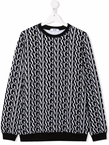 MSGM Kids футболка с логотипом