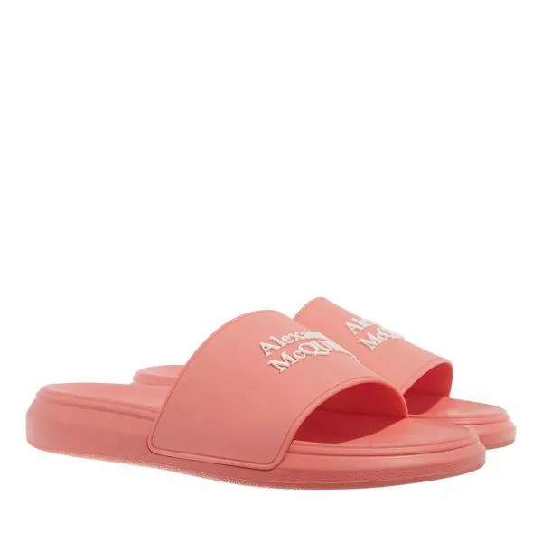 Туфли logo slides Alexander Mcqueen, розовый