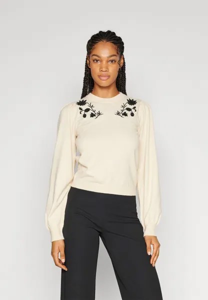 Свитшот Object, цвет sandshell detail:black embroidery