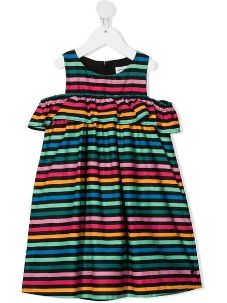 SONIA RYKIEL ENFANT платье в полоску с открытыми плечами