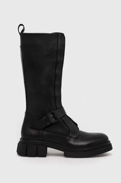 Кожаные ботинки COOL MONOCHROMATIC BIKERBOOT Tommy Hilfiger, черный