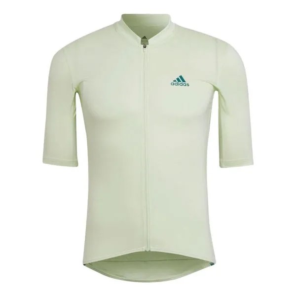 Футболка Men's adidas Logo Printing Stripe Zipper Half Sleeve Creamy White T-Shirt, мультиколор
