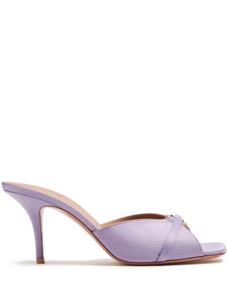 Malone Souliers атласные мюли Patricia 70, фиолетовый