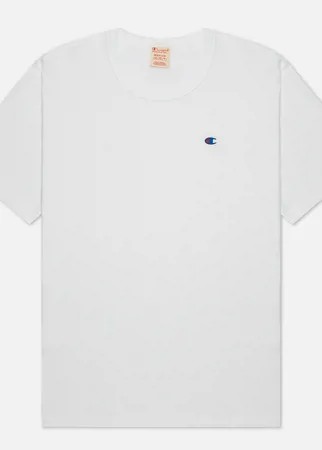 Мужская футболка Champion Reverse Weave Basic C Logo Crew Neck Comfort Fit, цвет белый, размер M