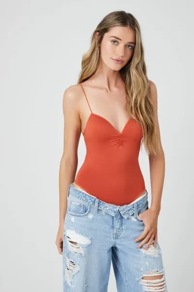 Бесшовное боди в нижнем белье с V-образным вырезом Forever 21