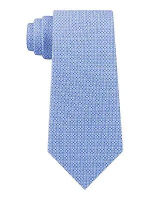 Мужской галстук MICHAEL KORS с узким воротником цвета морской волны и геометрическим рисунком