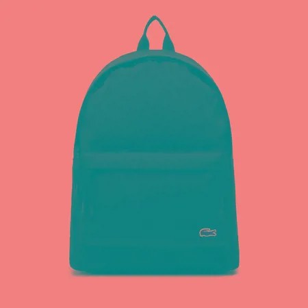 Рюкзак Lacoste Neocroc Canvas Zip Pocket, цвет чёрный