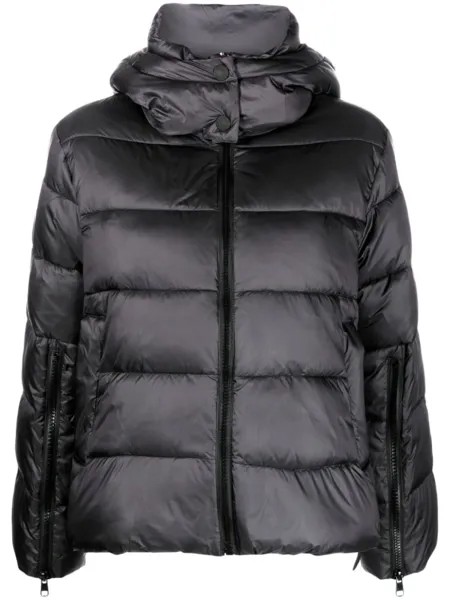 TWINSET пуховик с высоким воротником, черный