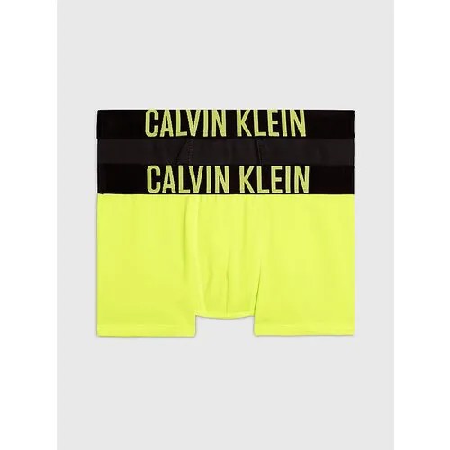 Трусы  CALVIN KLEIN, 2 шт., размер 152/164, черный, желтый