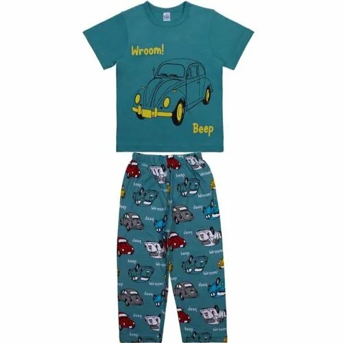 Пижама  BONITO KIDS, размер 110, зеленый, бирюзовый