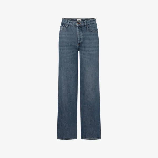 Широкие джинсы tori classic со средней посадкой из органического хлопка Twist & Tango, синий