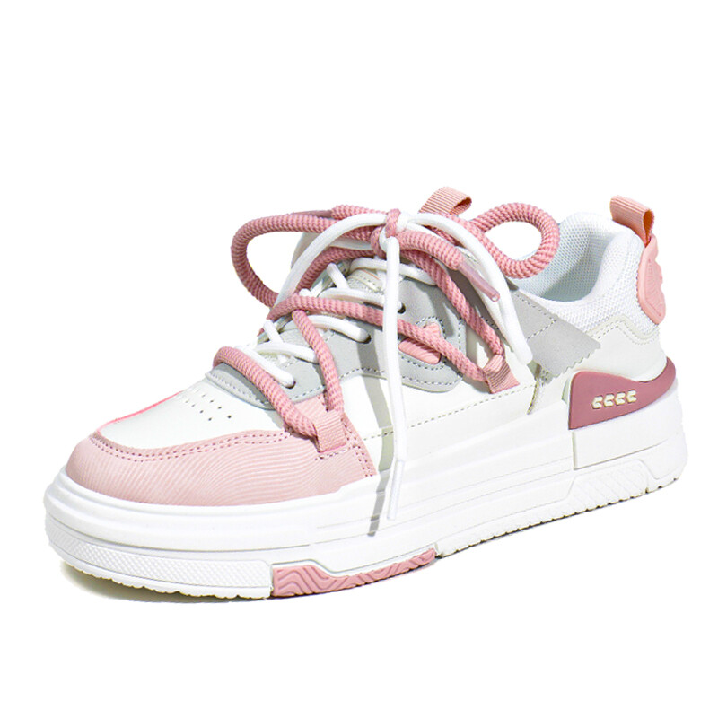 Кроссовки Lu Teng Skateboarding Shoes Women's Low-top, белый/серый