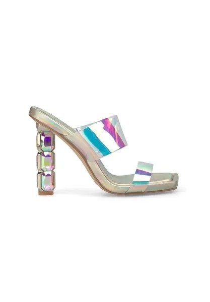 Мюли высокие Transparente Cristal Alma en Pena, золотого цвета