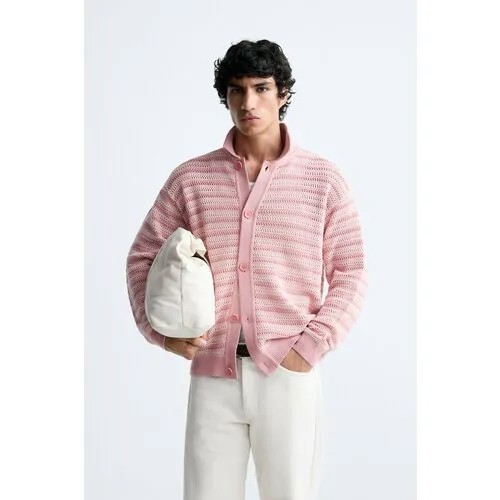 Кардиган Zara, размер XL, розовый