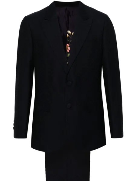 ETRO костюм с однобортным пиджаком, синий