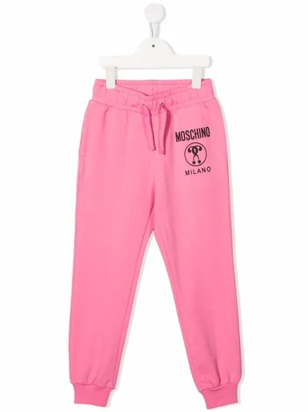 Moschino Kids спортивные брюки с логотипом