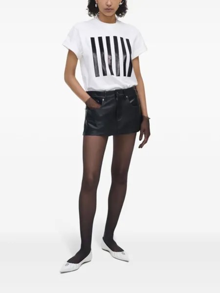 Marc Jacobs футболка Stripe Box, белый