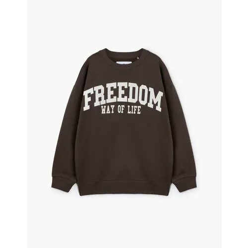 Свитшот Gloria Jeans, размер L-XL (48-54), коричневый