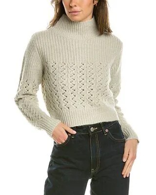 Rebecca Taylor Chainette Водолазка из шерсти и смеси альпаки Женский коричневый свитер S