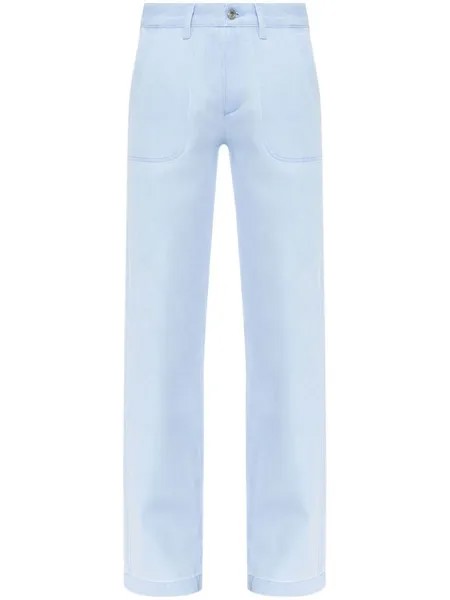 A.P.C. прямые хлопковые джинсы, синий