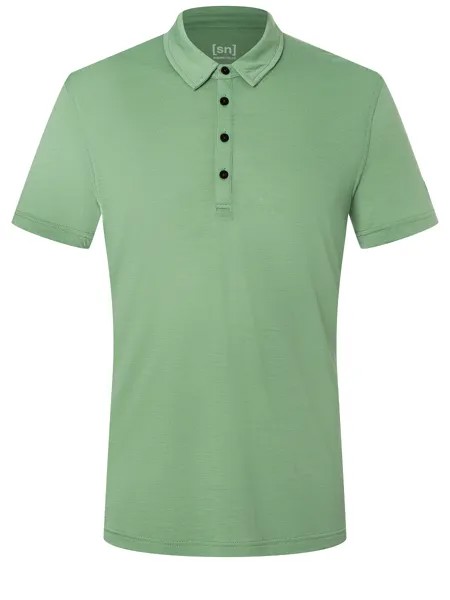 Рубашка super.natural Merino Poloshirt, зеленый