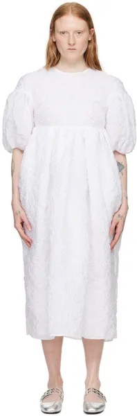 Белое платье-миди Jeanne Cecilie Bahnsen