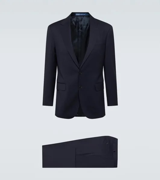 Шерстяной костюм Polo Ralph Lauren, синий