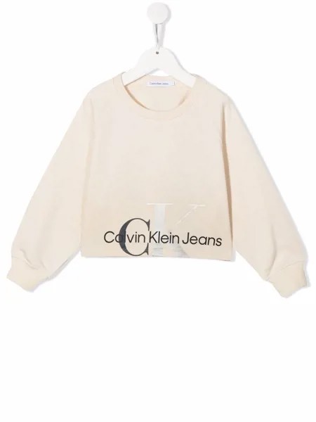 Calvin Klein Kids укороченная толстовка с логотипом
