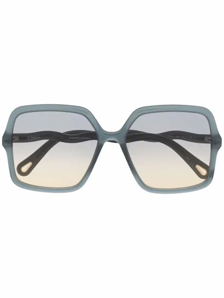 Chloé Eyewear солнцезащитные очки Zelie в квадратной оправе