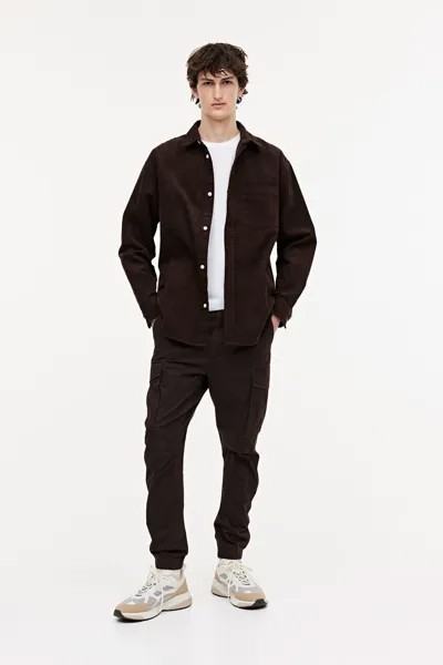 Джоггеры-карго H&M, коричневый