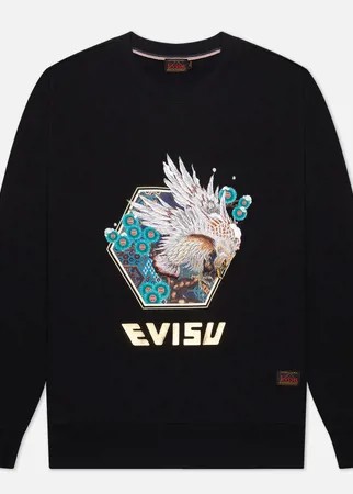 Мужская толстовка Evisu Heritage Taka Embroidery, цвет чёрный, размер M